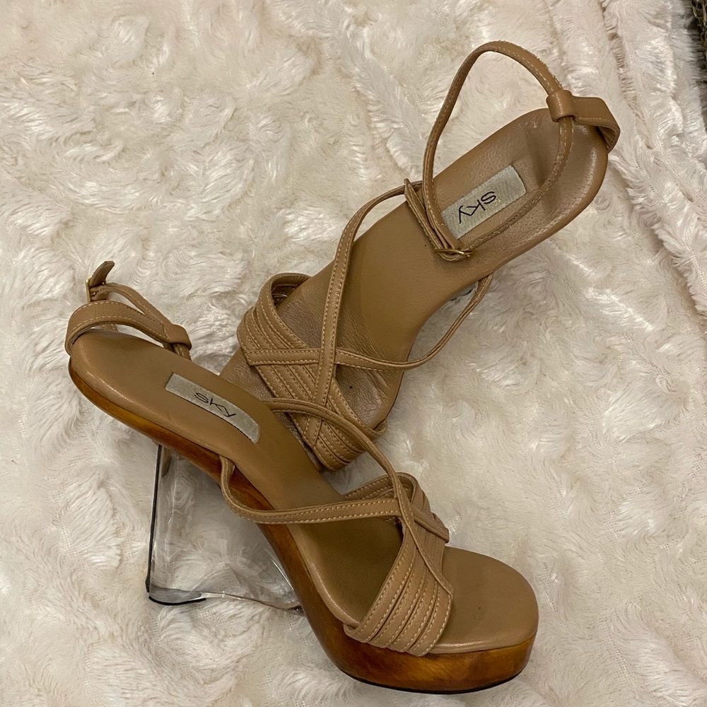 See through/  Lucite/  Wedge Heel